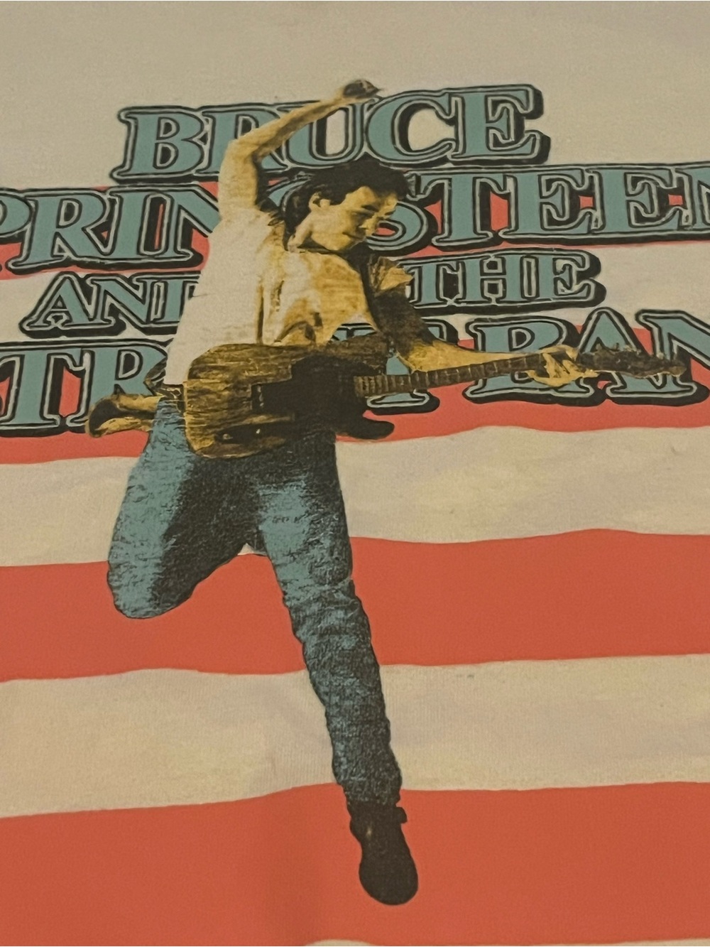 Graphic Tee with Red and Black Tour Print